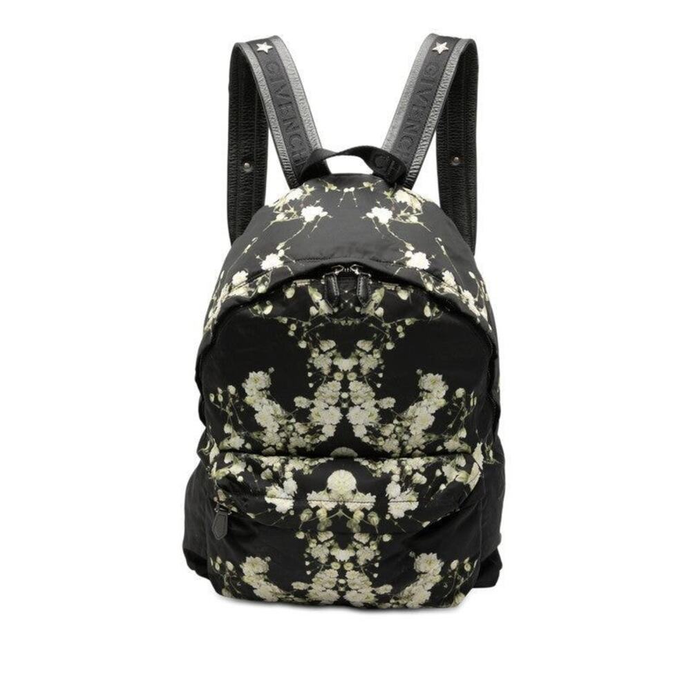 Givenchy Nylon Floral Backpack Black